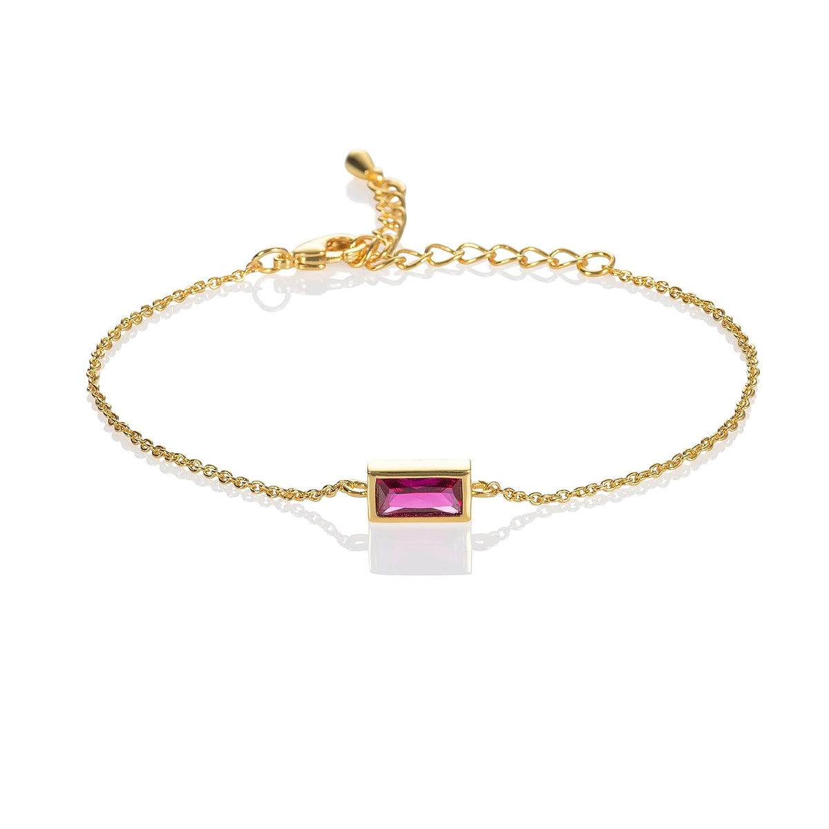 namana Bracelet, 6.3 inches, Dark Pink