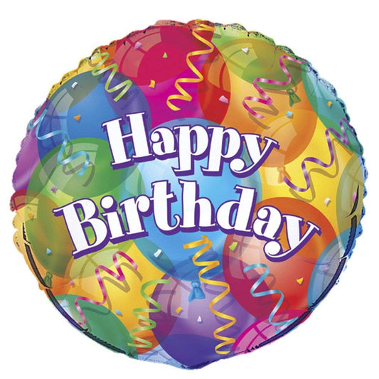Unique Industries 18'' Foil Brilliant Birthday Balloon
