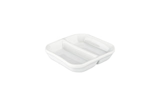 BIA Cordon Bleu Asian 2-Ounce Divided Sauce Dish, Set of 12, White