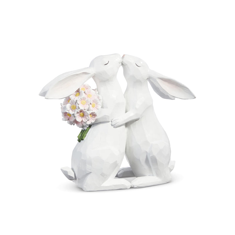 Raz Imports 2024 Easter 12.5&quot; Kissing Bunny Couple