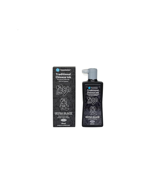 Yasutomo Chinese Water Resistant Ink, 180ml, Black (CM18)
