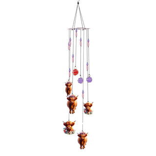 Spoontiques Wind Chime, Highland Cow, Rustic