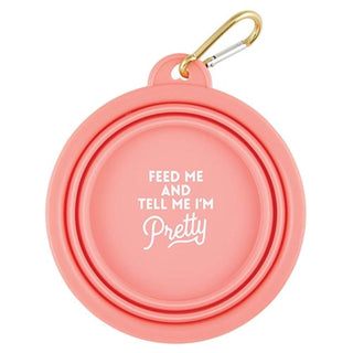 Santa Barbara Design Studio Pet Feeder, 5.125" x 2.25", Feed Me