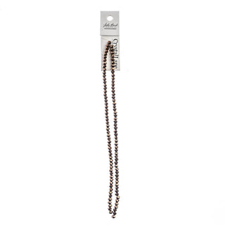 John Bead Craft Bead, 3mm x 4mm, Opaque Copper Iris