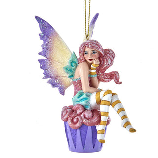 Kurt Adler Adler Amy Brown Cupcake Fairy Ornament, 4.25-Inch, Multi-Color