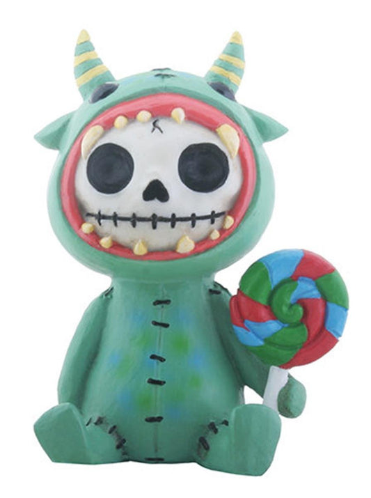 Pacific Trading SUMMIT COLLECTION Furrybones Mogu Signature Skeleton in Underbedz Mogu Mogu Costume Holding a Lollipop