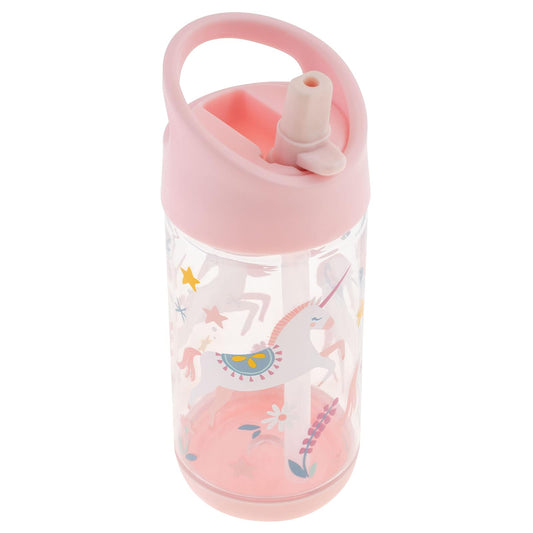 Stephen Joseph Kids Flip Top Bottle, Pink Unicorn