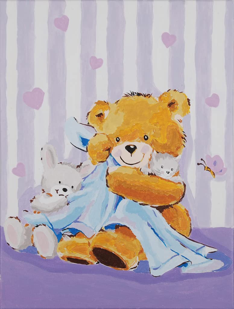 Vervaco Paint by Number KIT BLNKT, Bear with A Blanket