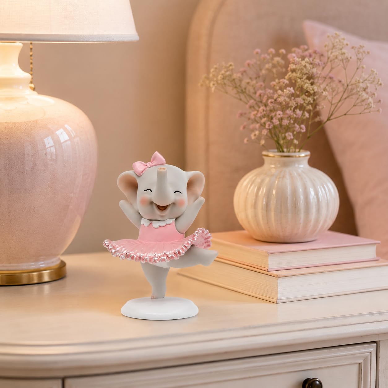 Comfy Hour 4.5 Inch Mini Elephant Figurine, Ballerina Statue