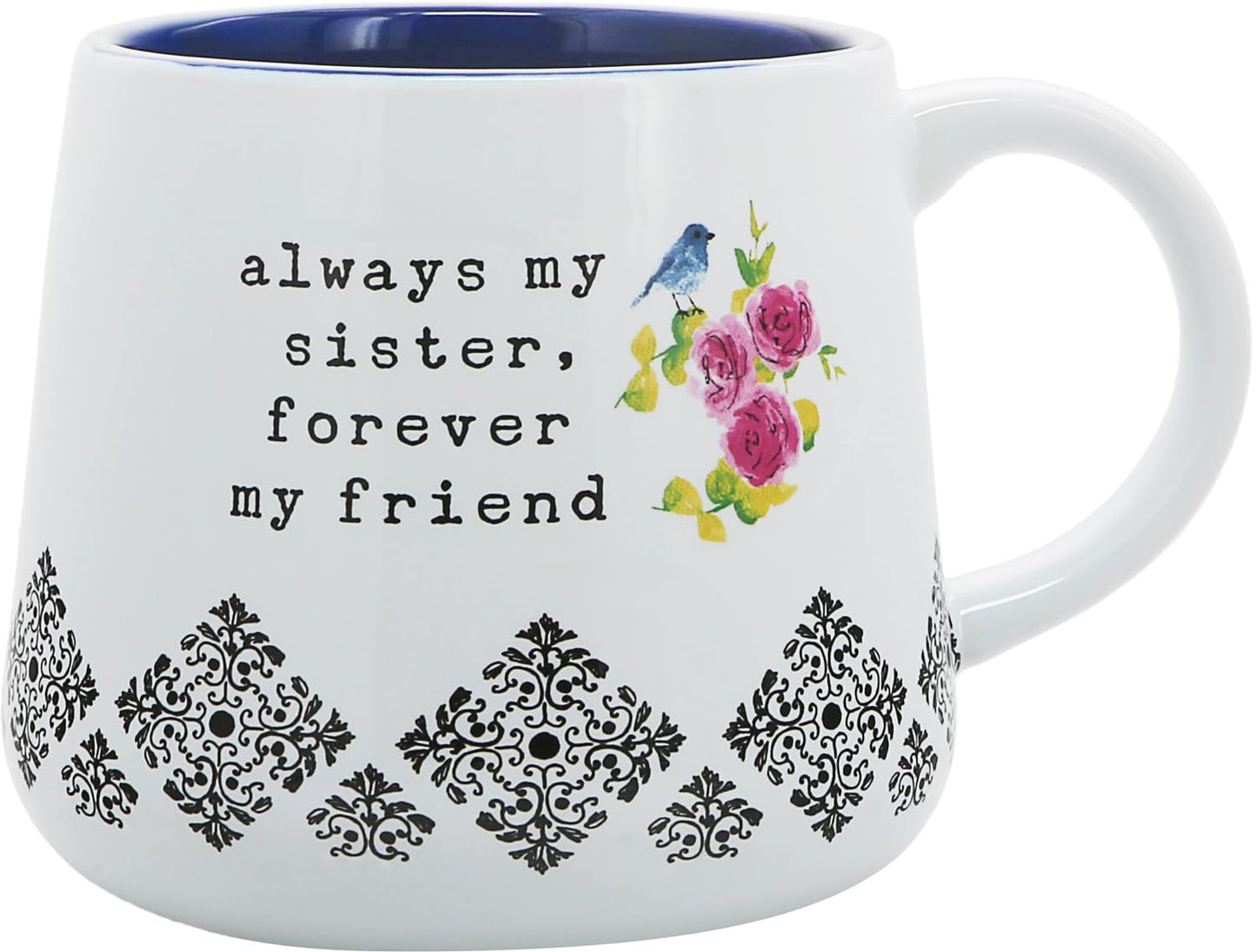 Pavilion Gift Company - Sister - 18-ounce Stoneware Mug, Mothers Day Gift, Sister Friend Coffee Cup, 1 Count