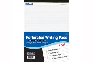 BAZIC Legal Pad, 8.5 x 11.75 Inch, White, (50 Count) 2 Per Pack