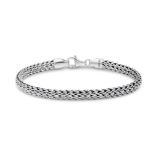 DEVATA Bracelet, L/8.0 Inches, Dragon Bone 5mm Oval Chain