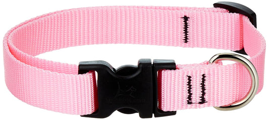 Lupine Pet Basics 3/4" Pink 15-25" Adjustable Collar for Large Dogs