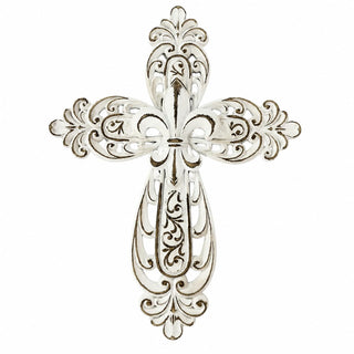Comfy Hour 12 Inch Cross Wall Decor, White Cross for Wall