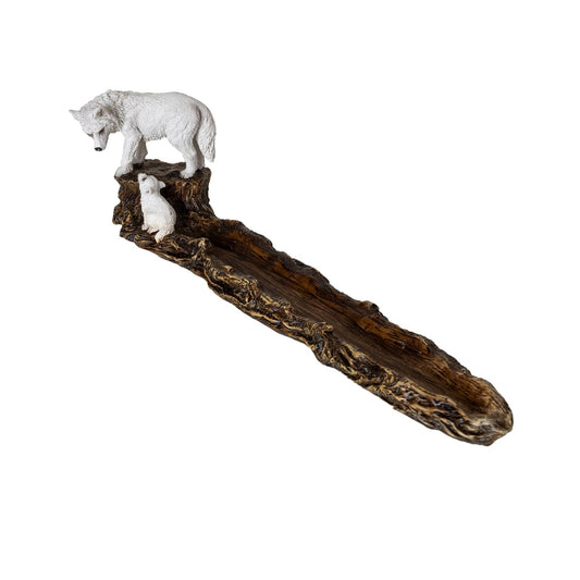 Pacific Giftware Incense Holder, Brown/White