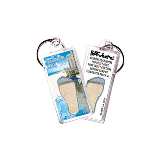 FootWhere Keychain, Small, Cw103 - Beachside
