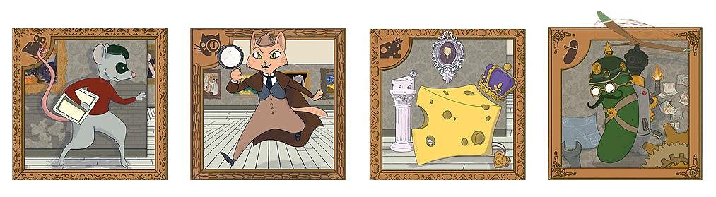 Mouse Cheese Cat Cucumber – Board Game by Atlas Games 1-4 Players – 12-20 Minutes of Gameplay – Games for Game Night – Teens and Adults Ages 14+ - English Version