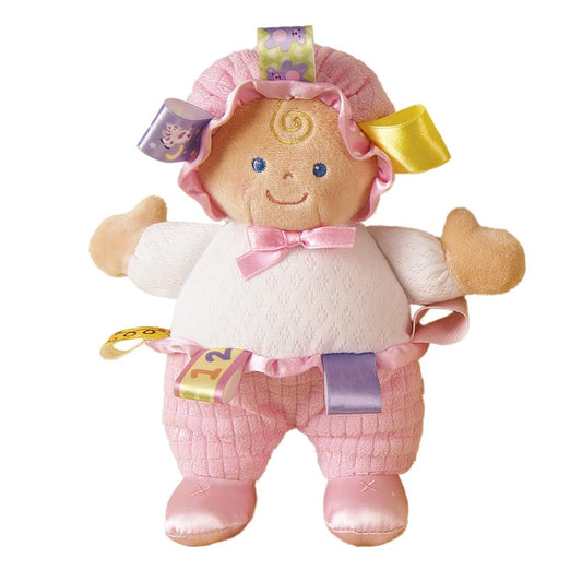 Mary Meyer Taggies Developmental Baby Doll, Pink, 8-Inch