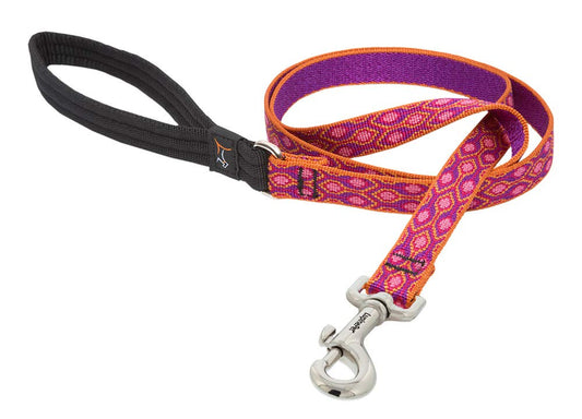 Lupine Pet Originals 3/4" Alpen Glow 4-Foot Padded Handle Leash for Medium and Larger Dogs