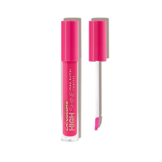 L.A. Girl COLORS High Shine Shea Butter Lip Gloss, Flaunt, 0.14 Ounce