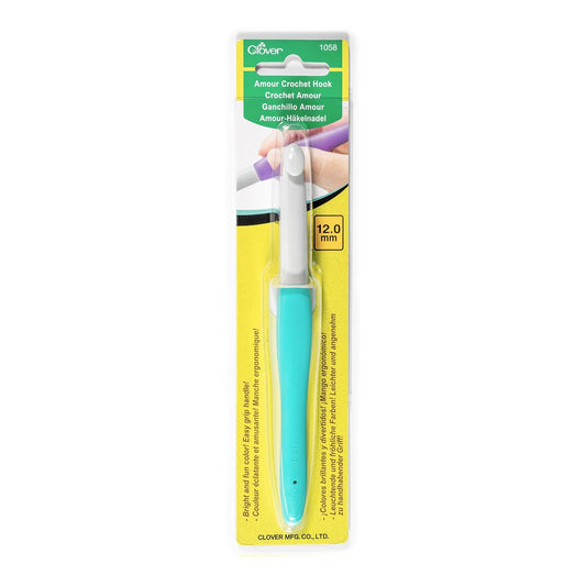 Clover Needlecraft 6550 Amour Crochet Hook, 12 mm
