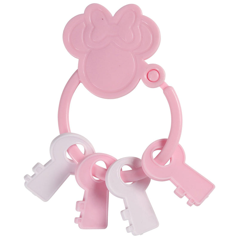 Disney Minnie Mouse Key Shape Keyring Teether, Multi