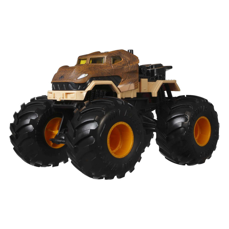 Hot Wheels Monster Trucks 1:24 Scale Vehicles, Collectible Die-Cast Metal Toy Trucks with Giant Wheels & Stylized Chassis, Gift for Kids Ages 3 Years Old & Up