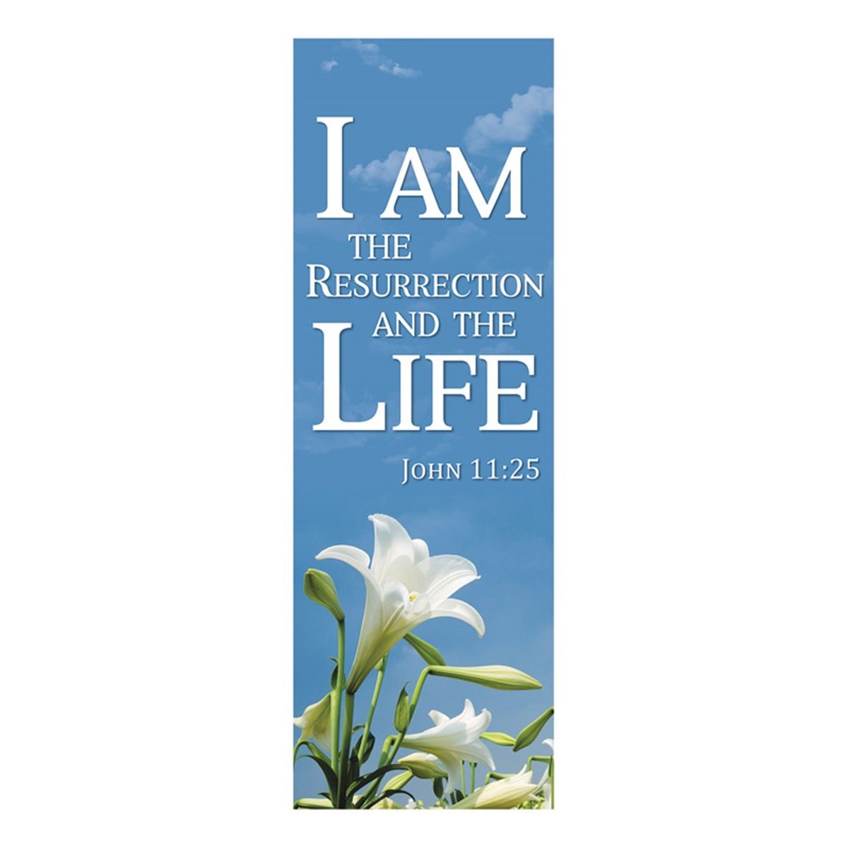 New Life Series Church Banner for Lent and Easter - I Am the Resurrection