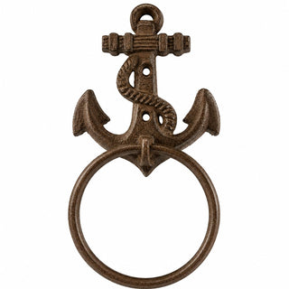 Comfy Hour 5.5 Inch Anchor Towel Ring, Nautical Towel Holder, Set of 1