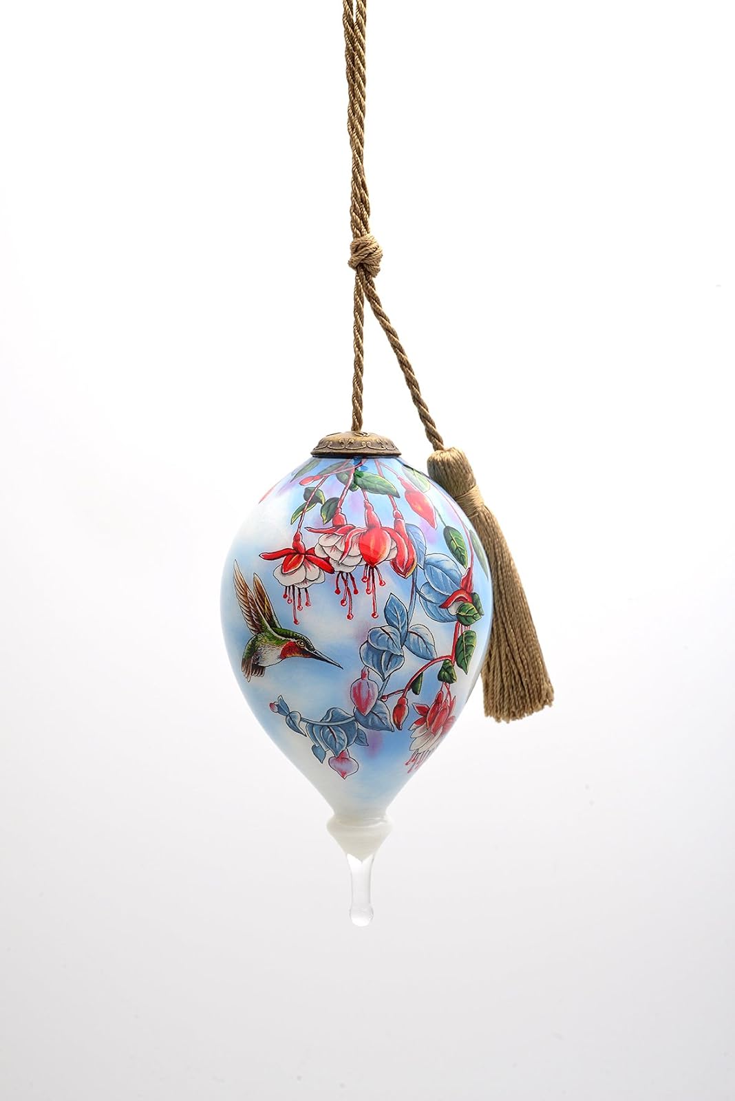 Inner Beauty 1610143 Broadtail and Fuchsia Hand Painted Blown Glass Ornament by Wanda Mumm