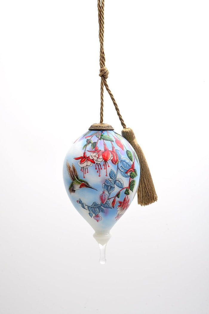 Inner Beauty 1610143 Broadtail and Fuchsia Hand Painted Blown Glass Ornament by Wanda Mumm