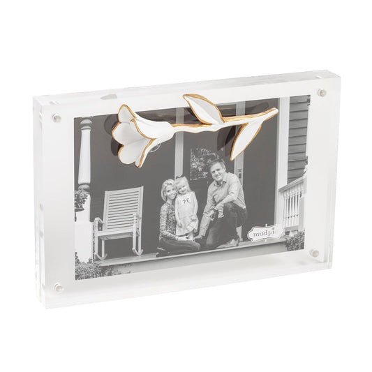 Mud Pie Picture Frame, 5" x 7 1/2", White