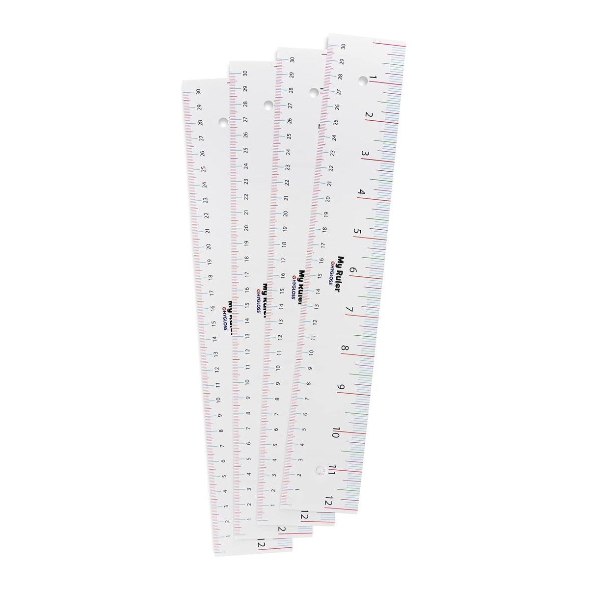 Hygloss Ruler, 12", White