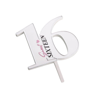 Lillian Rose Cake Topper, 5" x 4.25", White