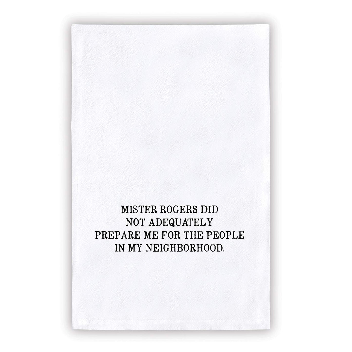 Creative Brands SB Design Studio Face to Face Thirsty Boy Bar Towel, 30" x 30", Mr. Rogers