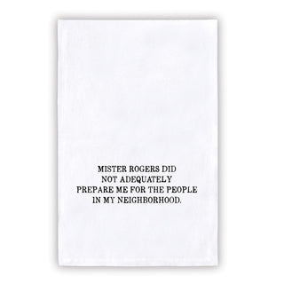 Creative Brands SB Design Studio Face to Face Thirsty Boy Bar Towel, 30" x 30", Mr. Rogers
