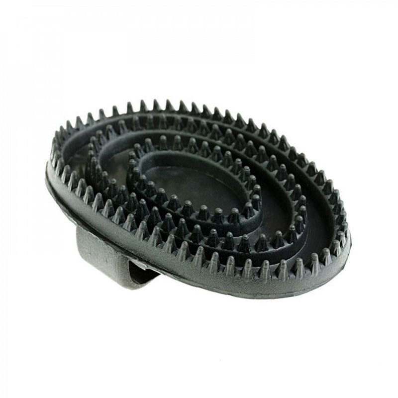 HORZE Rubber Curry Comb - Black - One Size