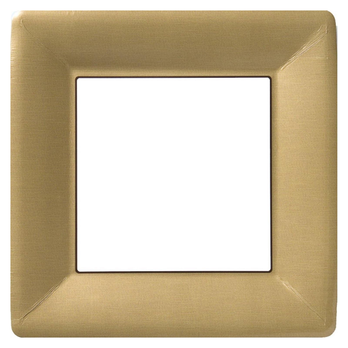 Ideal Home Range Dishware Plate, 10-Inches, Classic Linen Gold