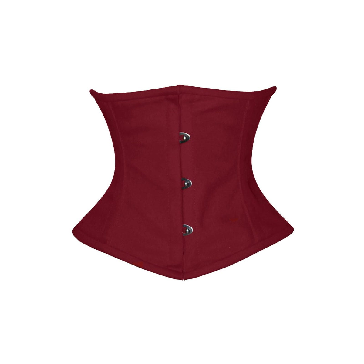 luvsecretlingerie Corset, X-Small, Maroon Cotton- (for Short Torso-fit Well for