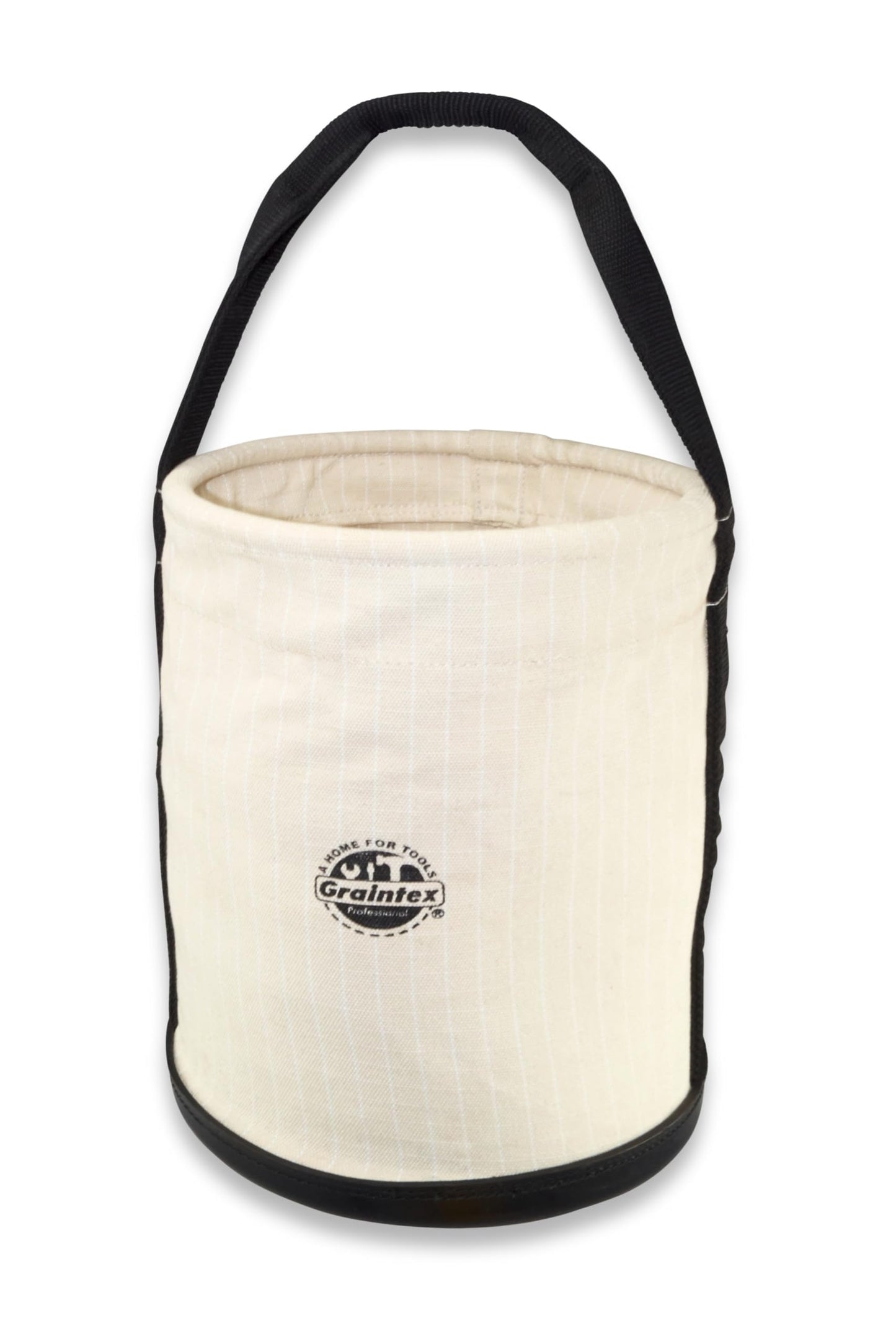 Graintex CB2182 Utility Canvas Bucket Plastic Bottom 16" X 12" Rip-Stop Canvas Webbing Handle