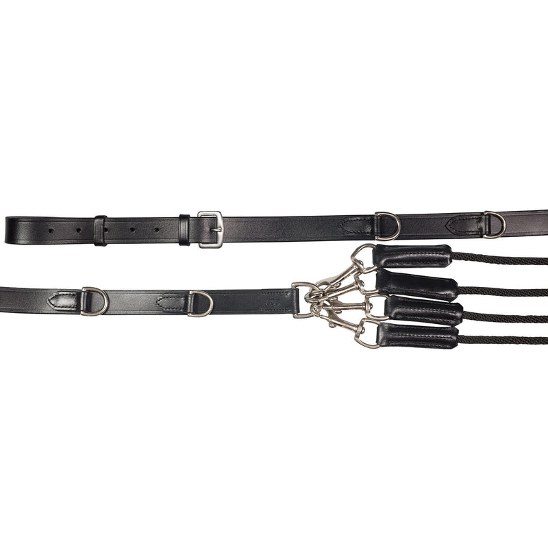 HORZE De Gogue Aid Reins - Black - Cob