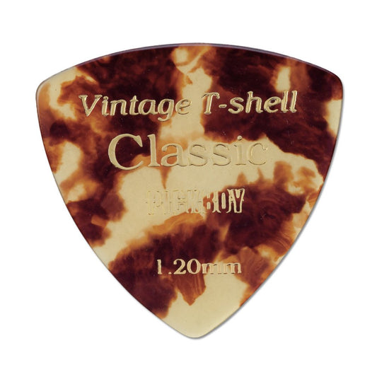 Osiamo Pickboy Vintage Pick, Classic T-Shell Triangle, Cellulose, 1.20mm, 10 picks
