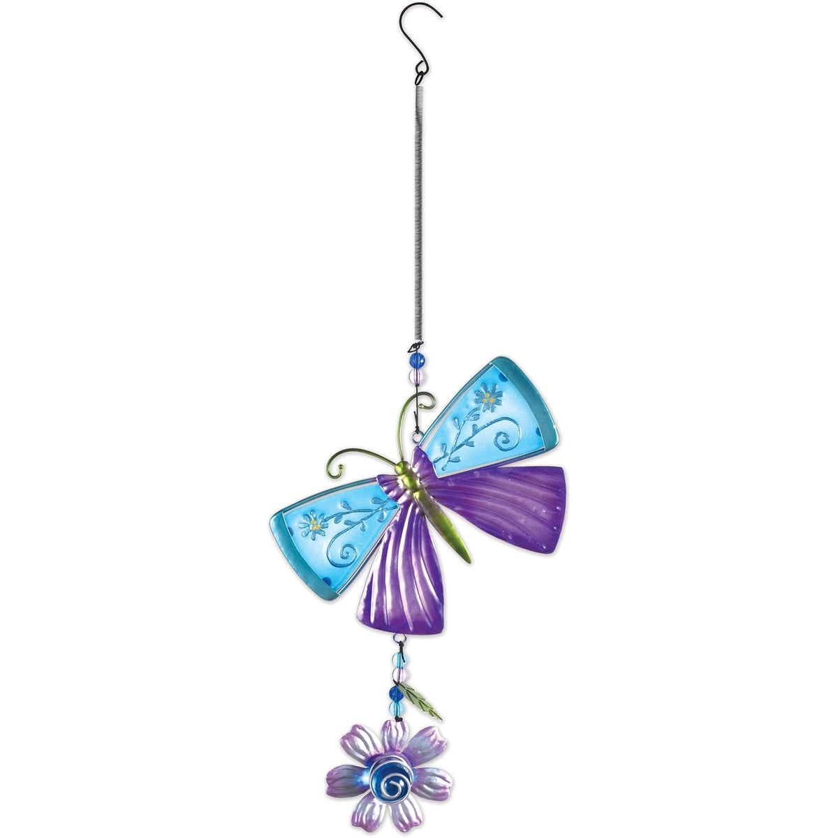 Sunset Vista Designs Hanging Ornament, 18.5" Long, Turquoise Butterfly