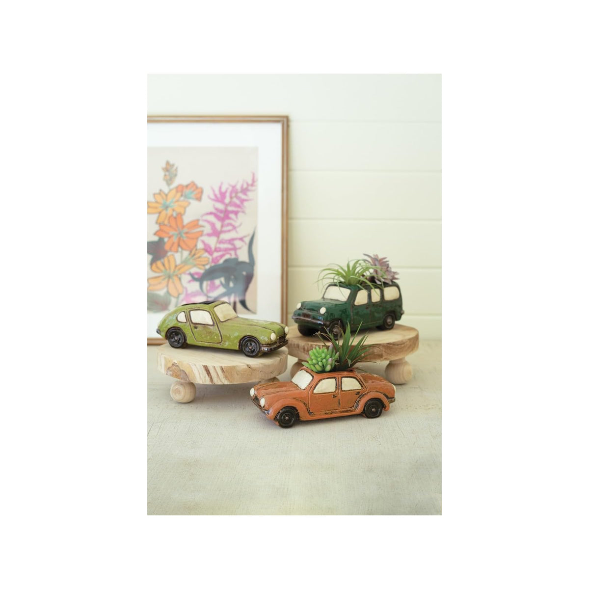 KALALOU Planter, 10(L) x 4(W) x 4(H), Multicolor