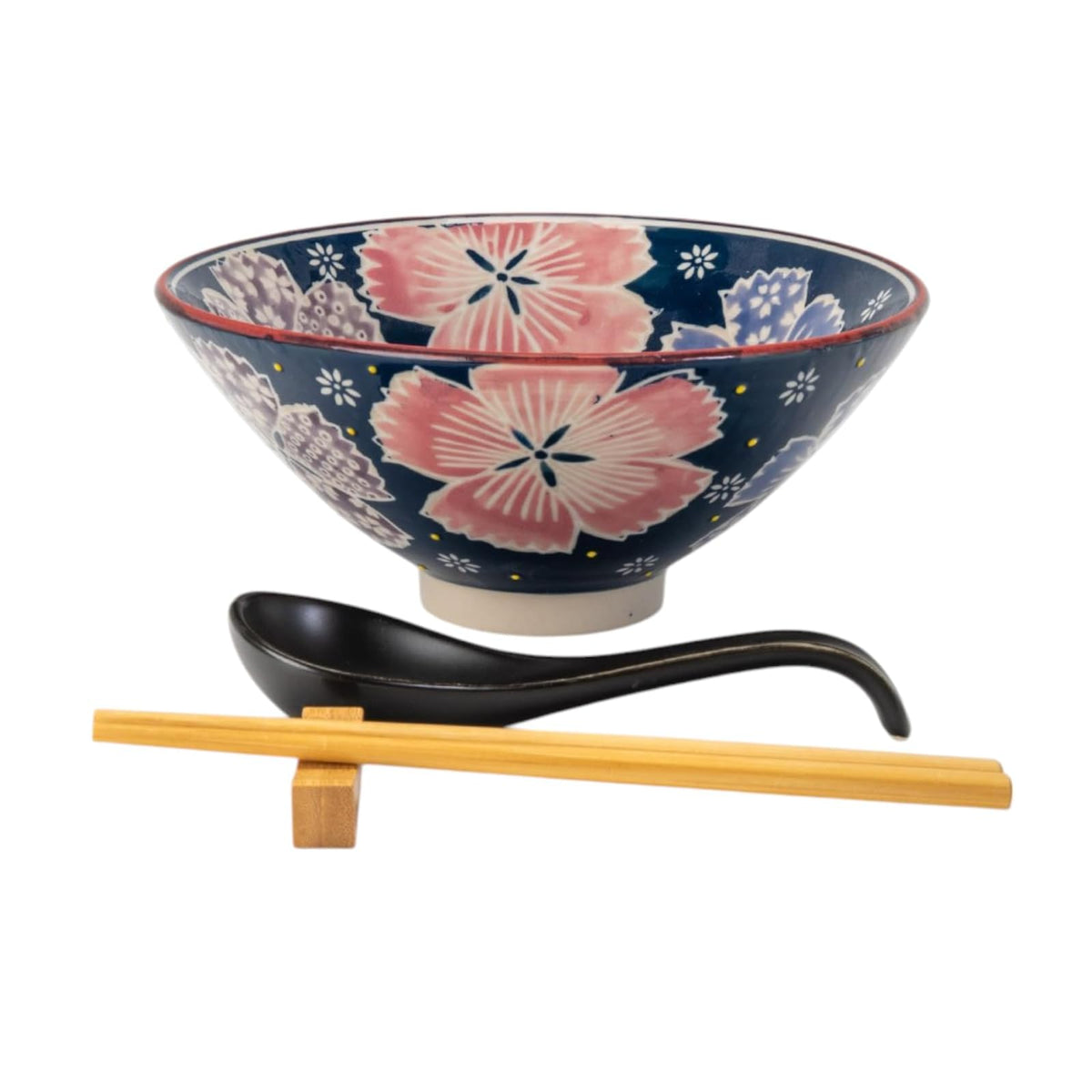 Urban Tokyo Dishware Bowl, 24 fl oz, Pink and Green