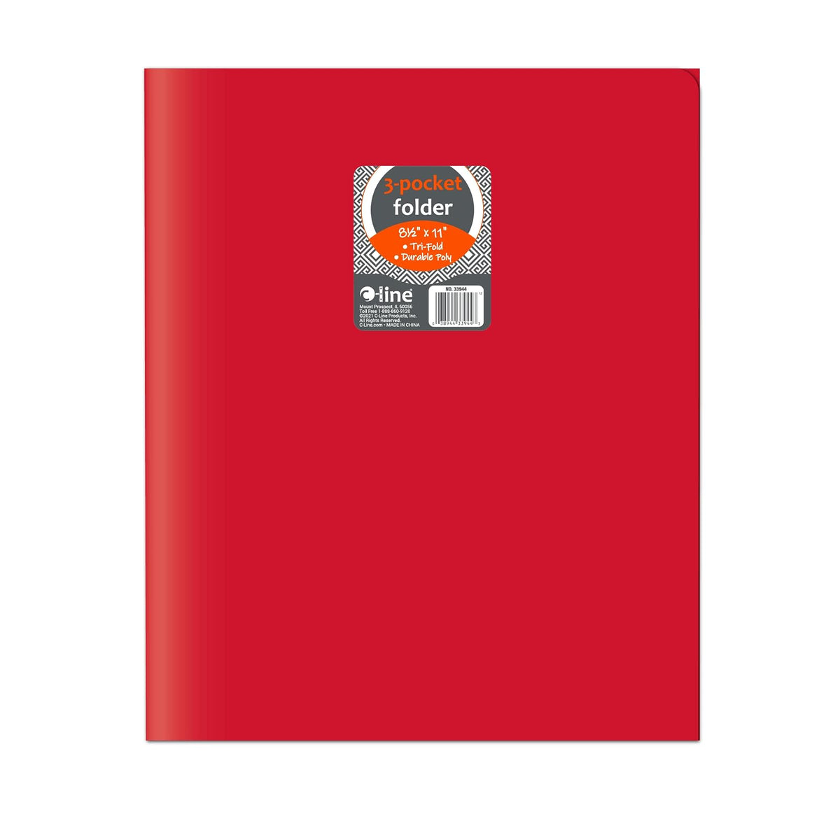 C-Line File Folder, 24 Count (Pack of 1), Red