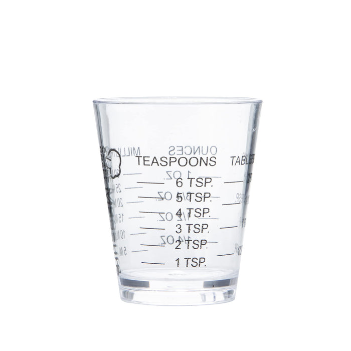 Chef Craft Measuring Cup, 1 ounce teaspoon/tablespoon, Clear