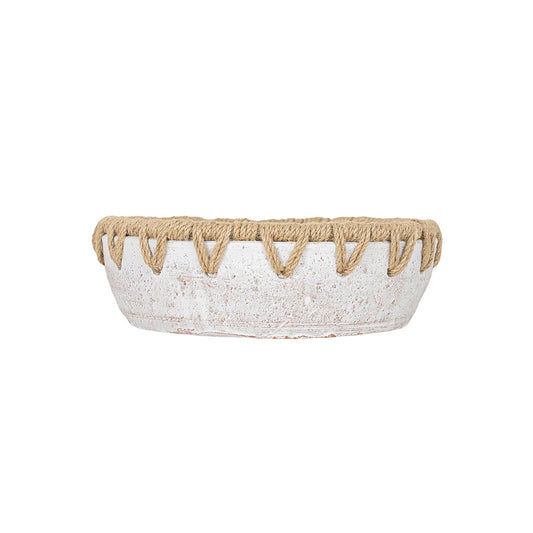 Foreside Home and Garden Planter, 3" x 9.25", White