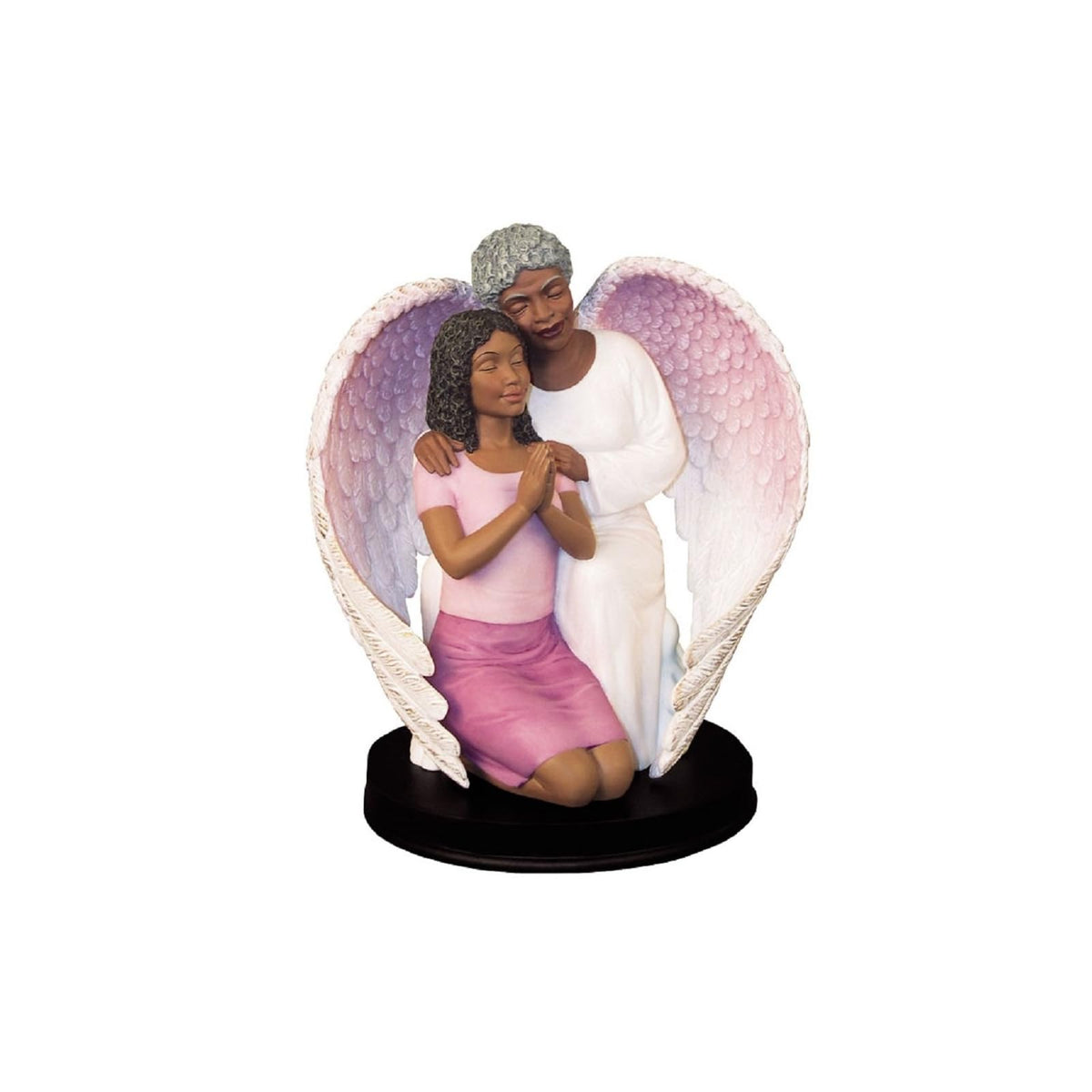 Ebony Treasures Figurine, 7.5 inches, White/Brown/Black/Pink