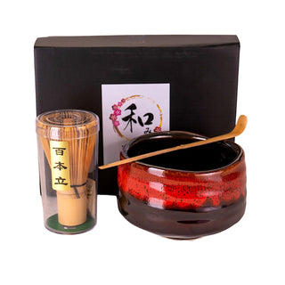 Urban Tokyo Dishware Bowl, 21 fl oz, Red Black